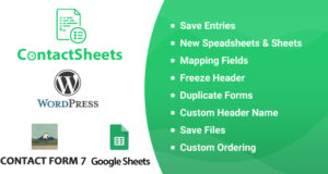 ContactSheets – Kontaktformular 7 Google Spreadsheet Addon