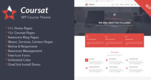 Coursat – Mehrzweckausbildung WordPress Layout
