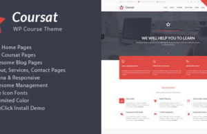 Coursat – Mehrzweckausbildung WordPress Layout