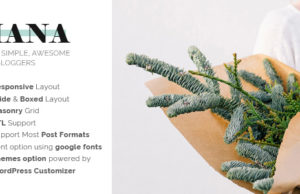 Hana – Responsive WordPress Blog Vorlage