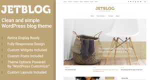Jetblog – Sauberes und einfaches WordPress-Blog-Template