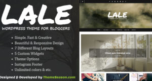 Lale – Responsives WordPress-Layout für Blogger