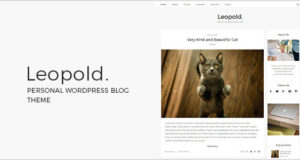 Leopold – Persönliches WordPress Blog Template