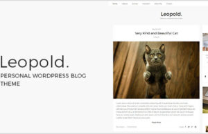 Leopold – Persönliches WordPress Blog Template