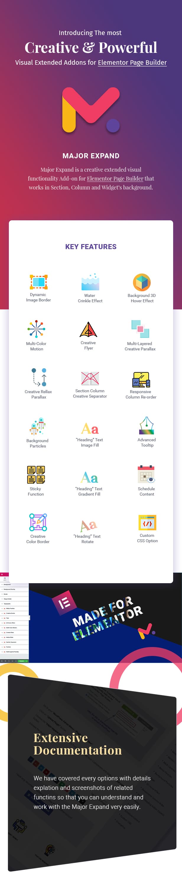 Haupterweiterung: Erweitertes visuelles Funktionalitäts-Add-on für Elementor Page Builder - 1