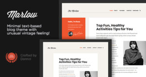 Marlow – Markantes, typografisch erstes WordPress-Blog-Thema
