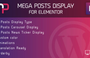 Mega Posts Anzeige für Elementor – Premium WordPress Plugin
