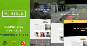 Nexus – Onepage Mehrzweck-WordPress-Vorlage