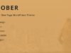 Oktober - Responsive One Page WordPress Layout