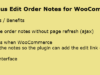 Orbisius Edit Order Notes für WooCommerce