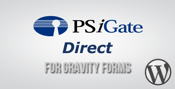 Wordpress E-Commerce Plugin PSiGate Direct Payment Gateway for Gravity Forms