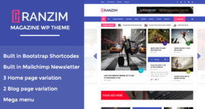 Ranzim – Responsive Magazine WordPress Layout