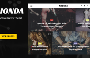 Rhonda – Responsive WordPress News Layout