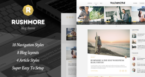 RushMore – Ein responsives WordPress Blog Template