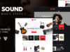 Sound | Musikinstrumente Online-Shop WordPress Layout