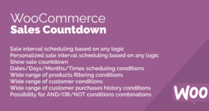 Verkaufs-Countdown für WooCommerce