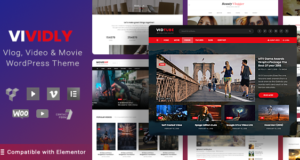 Video Blog & Persönlicher Vlog, Video WordPress Layout | Lebhaft