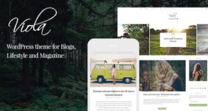 Viola – Wunderschönes und responsives WordPress Blog Vorlage