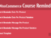 WooCommerce-Kurserinnerung