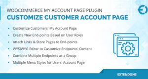 WooCommerce My Account Page Plugin, Kundenkontoseite anpassen