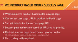 WooCommerce Produktbasierte Bestellerfolgsseite