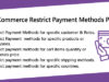 WooCommerce Zahlungsmethoden-Plugins einschränken