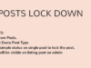 WordPress-Posts sperren