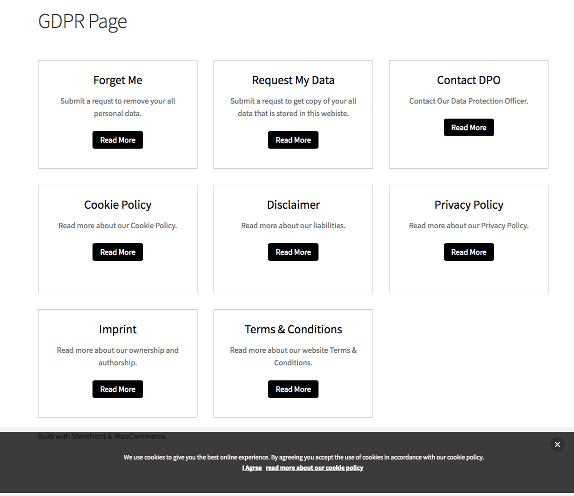 Wordpress GDPR Plugin