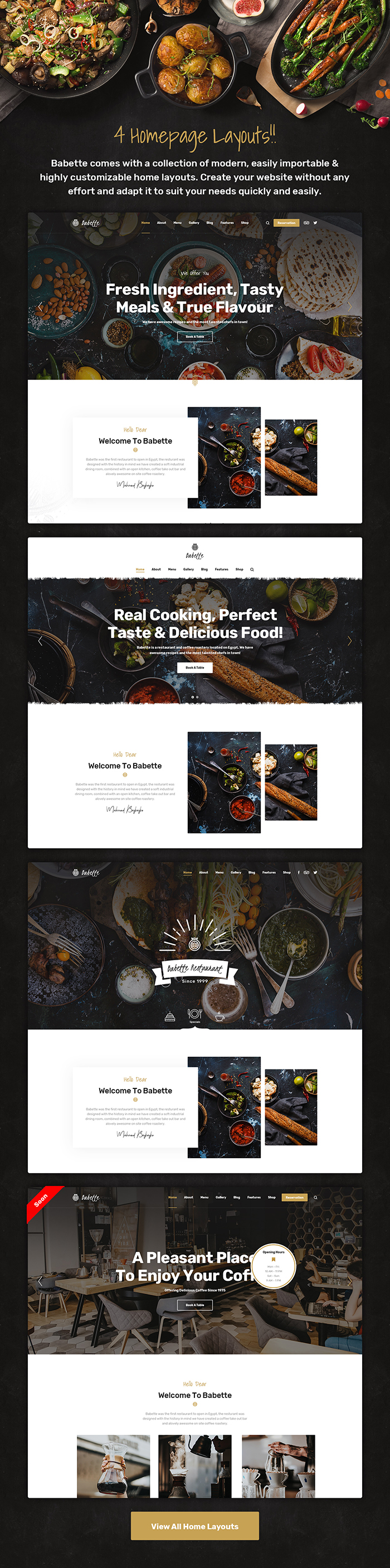 Babette - Restaurant & Cafe WordPress Vorlage - 5