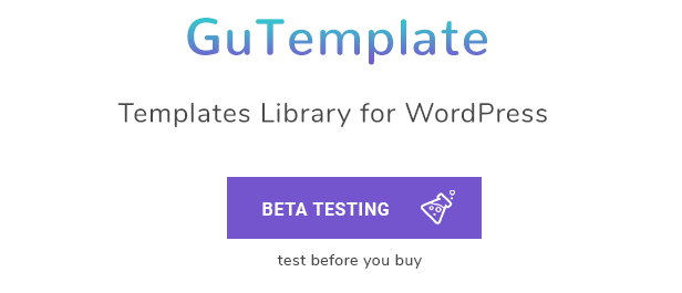GuTemplate - Pro Templates Library für WordPress - 1