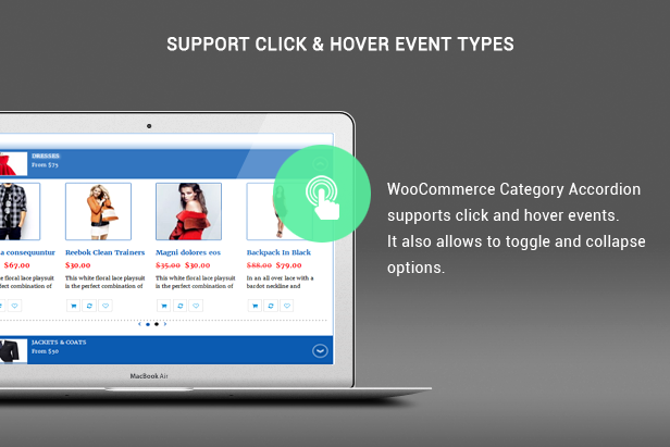 Categories Akkordeon WooCommercre WordPress Plugin - 2