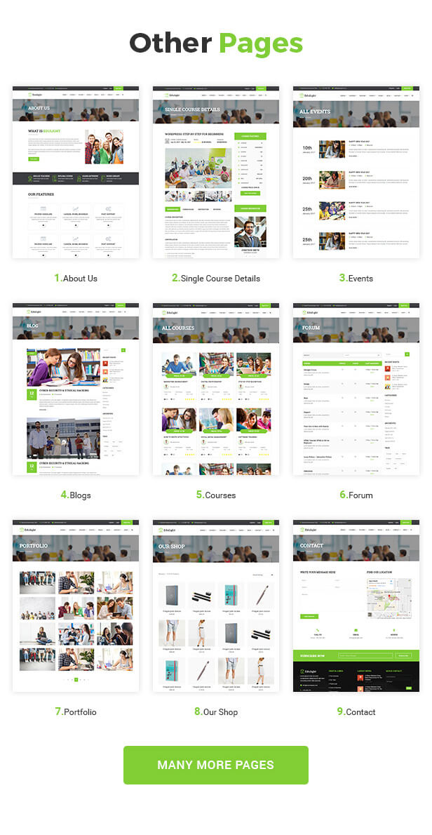 EduVision - Bildung WordPress Vorlage