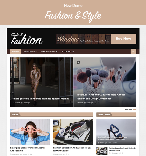 WindowMag - Responsive News / Magazin / Blog Vorlage - 2