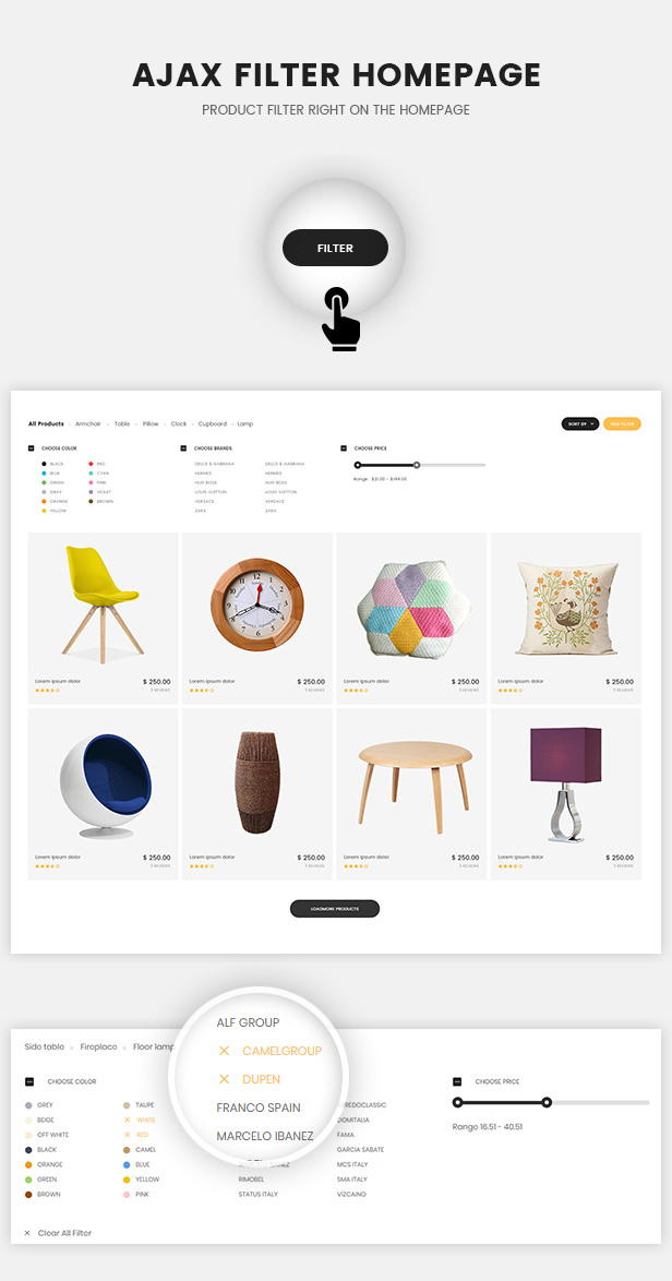 Oritina - Minimal WooCommerce Vorlage für Möbel, Dekor, Interieur - 2