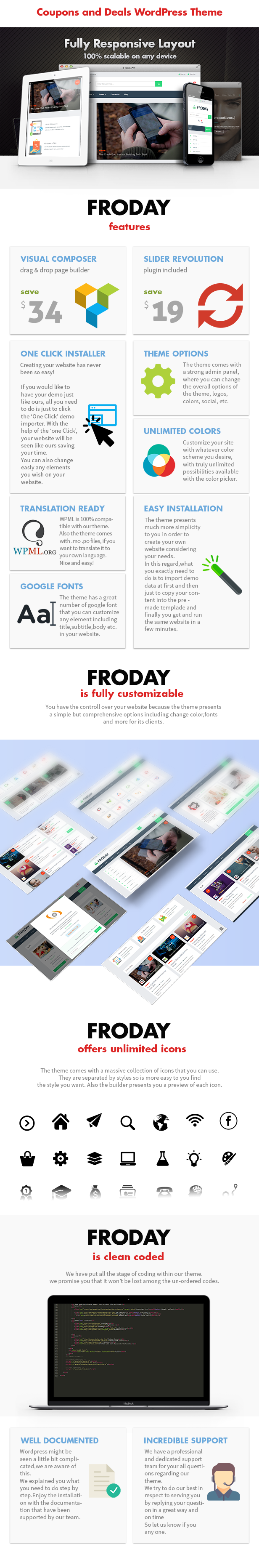 Froday - Gutscheine und Angebote WordPress Template - 2