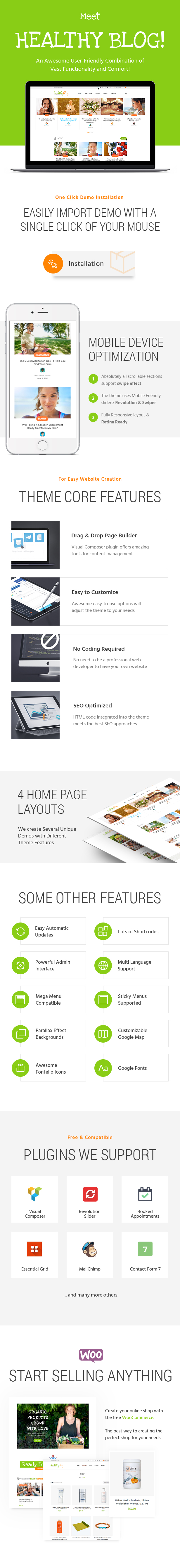 Gesundes Leben - Blog mit WordPress Layout - 2