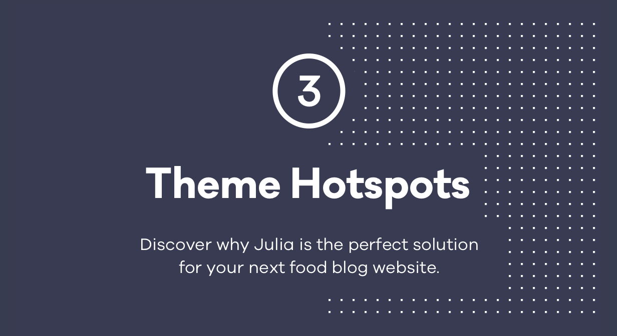 Julia - Ein Blog für beständiges Essen WordPress Template - 1