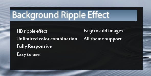 Visual Composer - Background Ripple Effect - CodeCanyon Artikel zum Verkauf