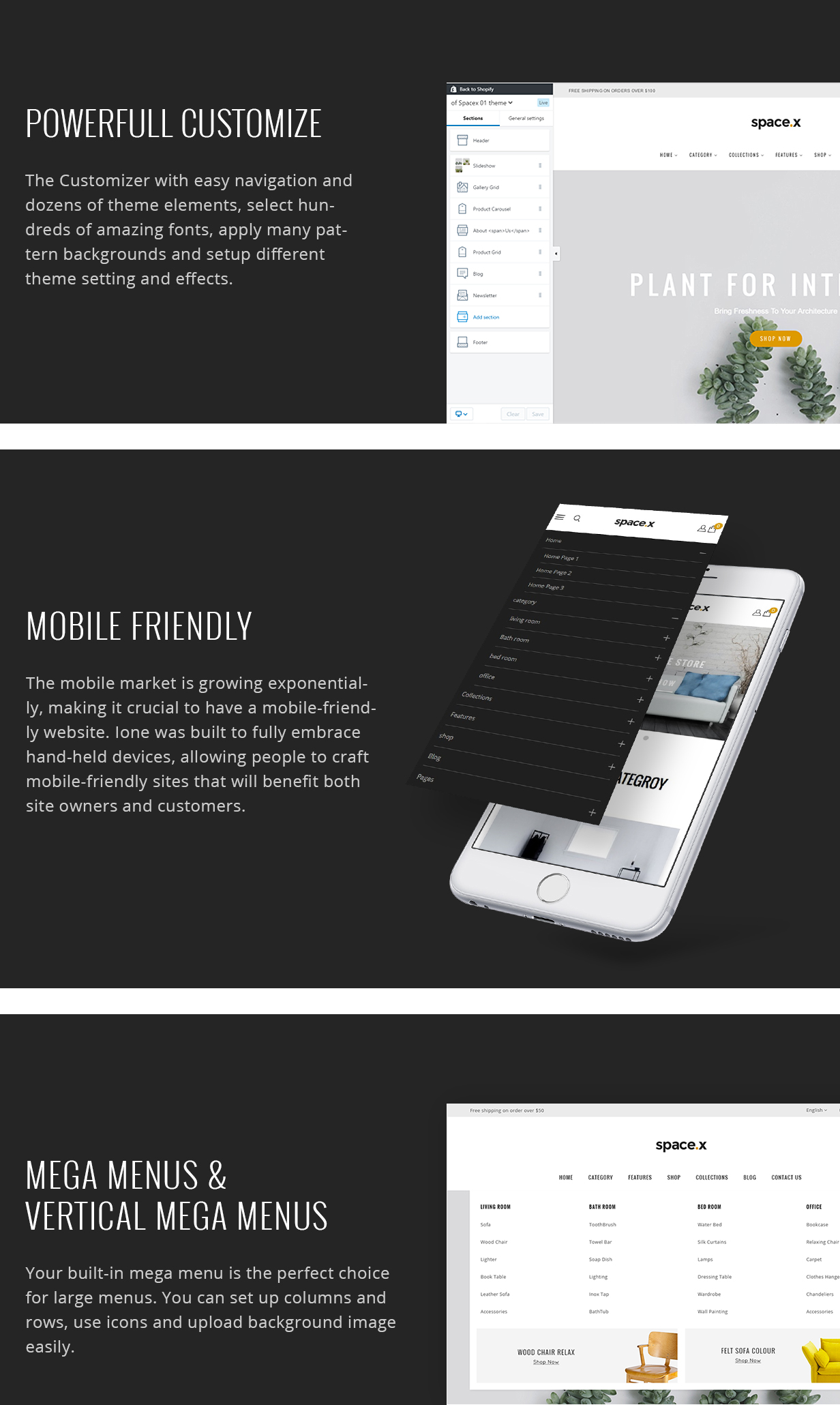 Raum - Innenarchitektur Möbel WooComerce WordPress Vorlage - 6