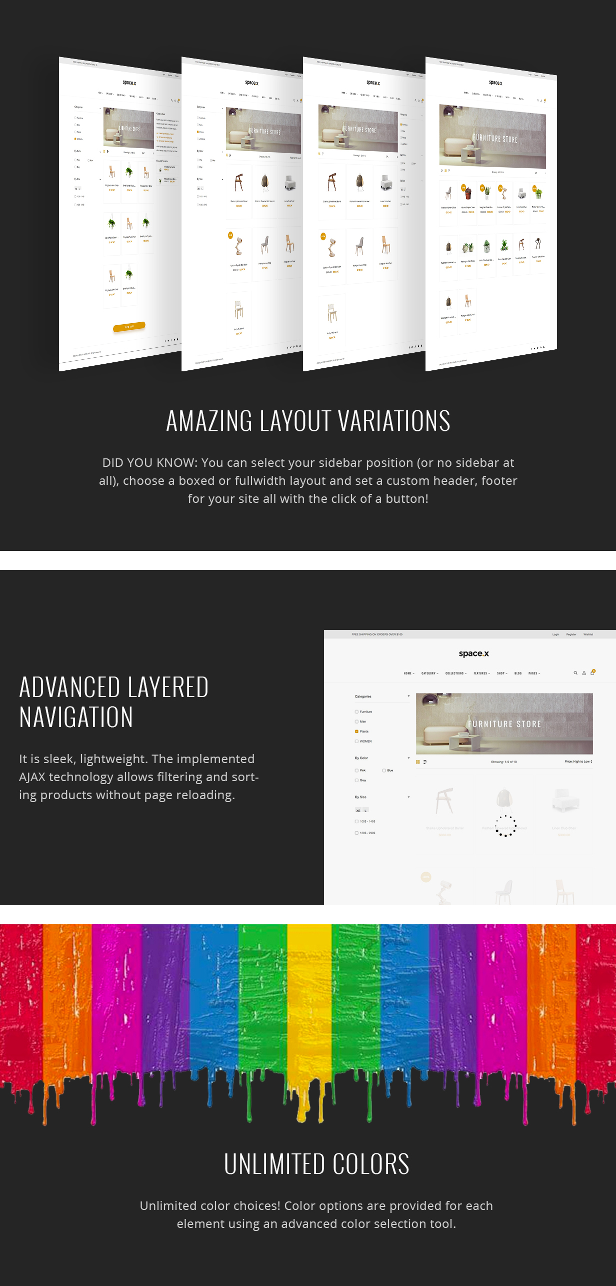 Raum - Innenarchitektur Möbel WooComerce WordPress Vorlage - 9