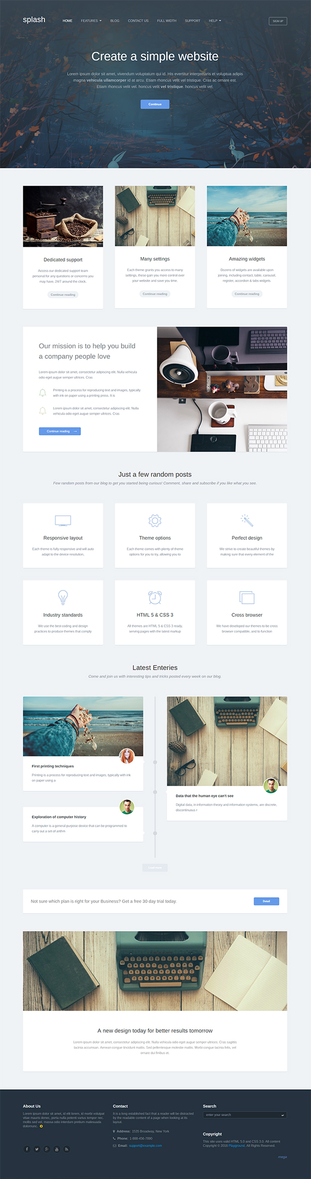 Splash - Business WordPress Vorlage - 1