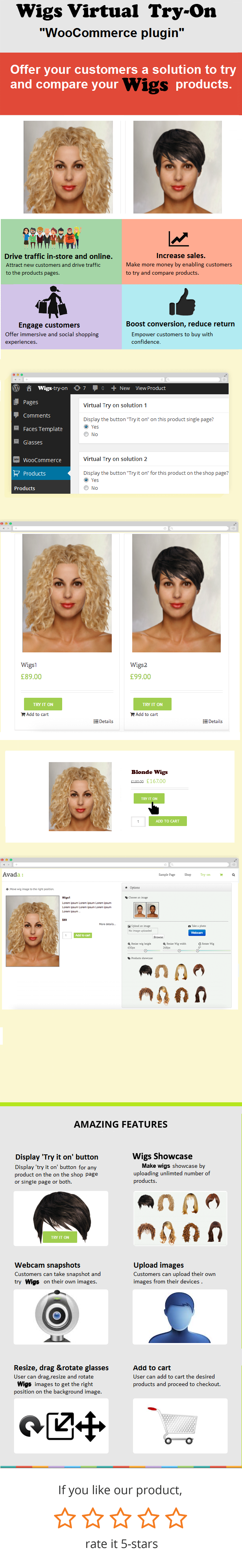 WooCommerce Perücken Virtual Try-On - 1