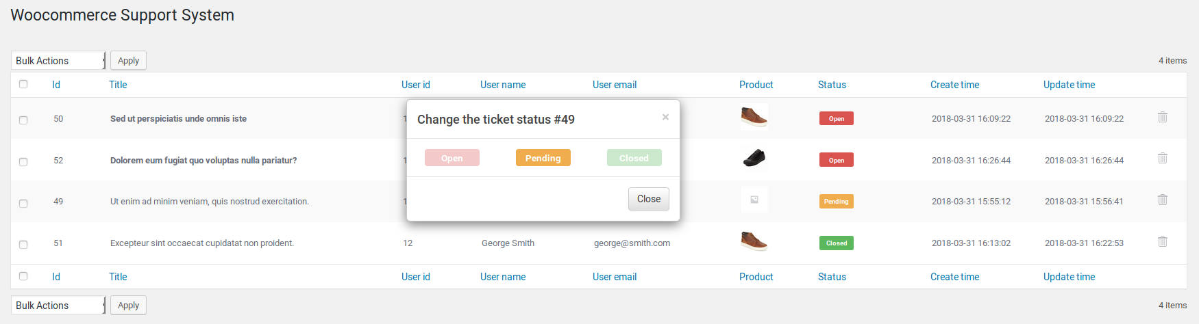 WooCommerce Support System - 4