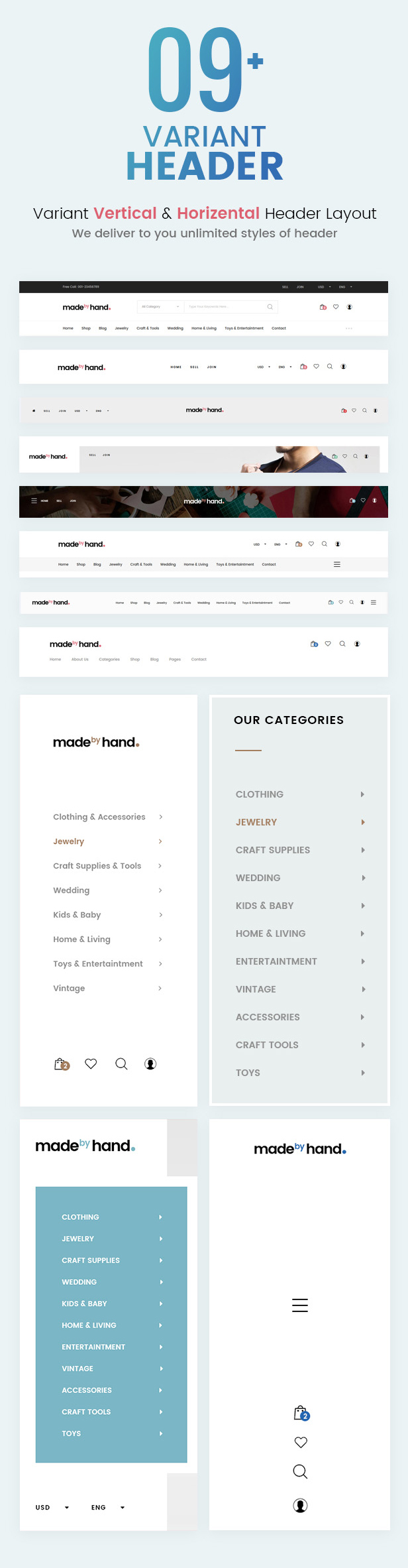 MadebyHand | eCommerce WordPress Theme