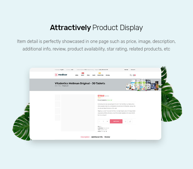 Medicor - Medizinische Klinik & Apotheke WooCommerce WordPress Theme