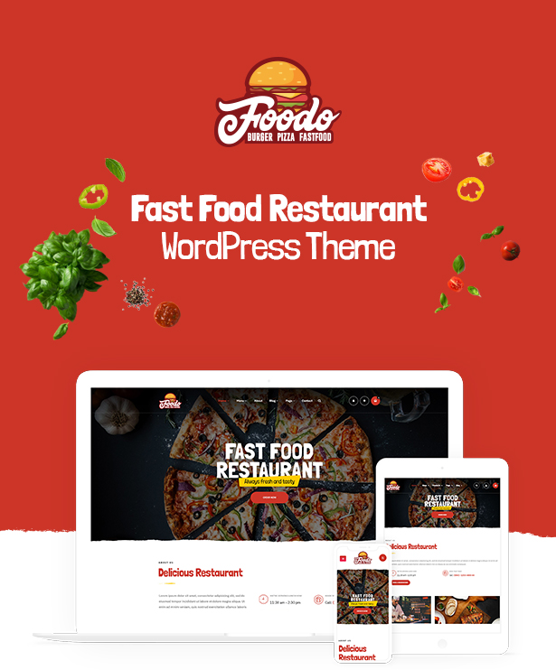 Foodo - Fast-Food-Restaurant WordPress Theme