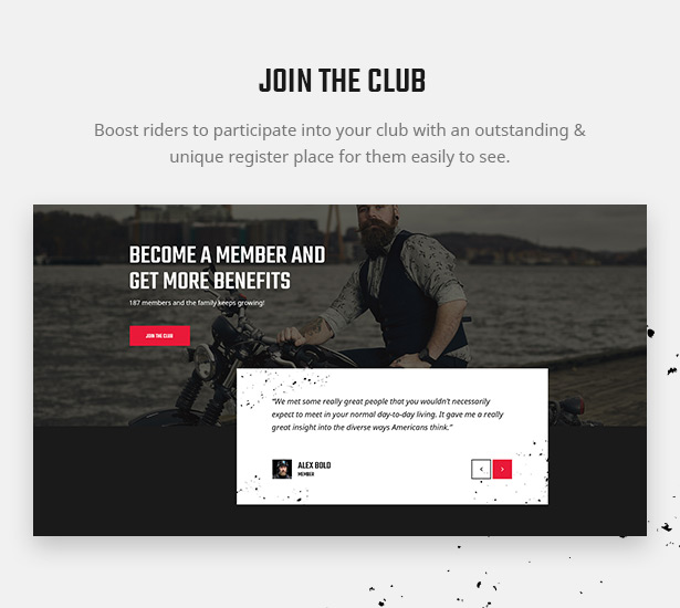 Lex Rider ist ein voll ansprechendes Biker- und Motorrad-WordPress-Theme