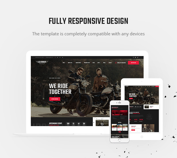 Lex Rider ist ein voll ansprechendes Biker- und Motorrad-WordPress-Theme