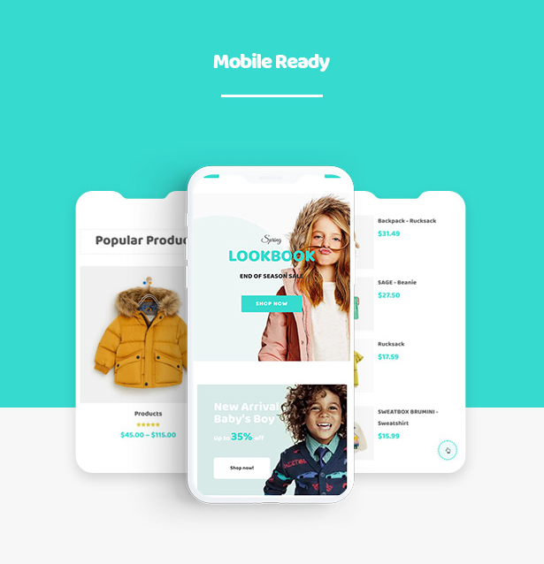 Kiddo Responsive Fashion WooCommerce WordPress Theme für Baby Kids