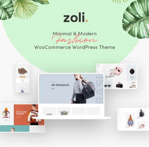 Zoli - Minimal & Modern Fashion WordPress Theme für WooCommerce